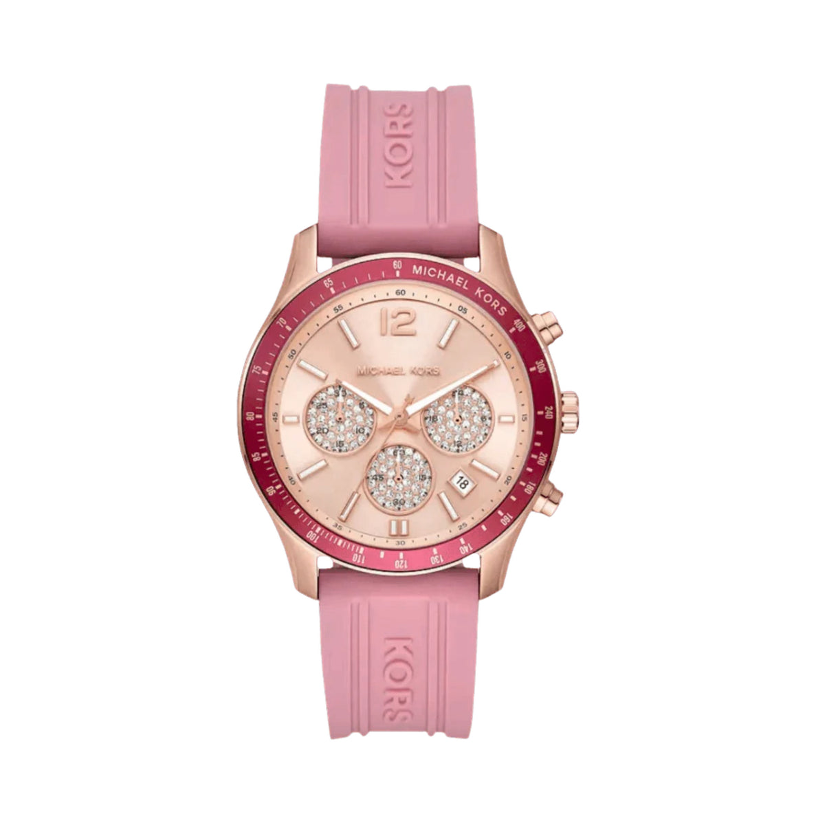 Michael Kors Pink Silicone Watch – New with Tags & Box Michael Kors Limited Edition Pink Watch | eBay main image 3
