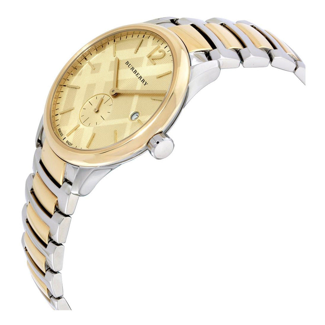 Burberry BU10011 Gold Patterned Dial Men's Watch