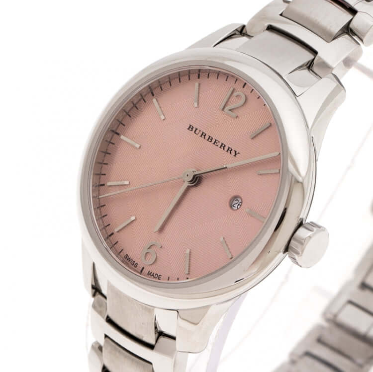 Burberry BU10111 The Classic Pink Check Dial Women's Watch