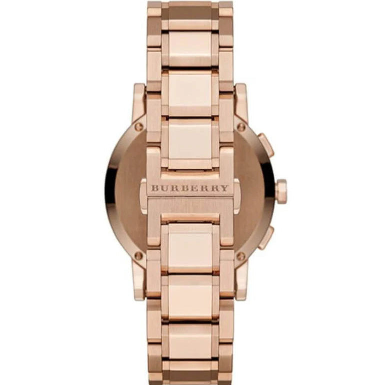 Burberry BU9004 White Dial Rose Gold-plated Men's Watch