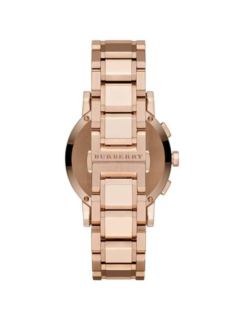 Burberry BU9004 White Dial Rose Gold-plated Men's Watch