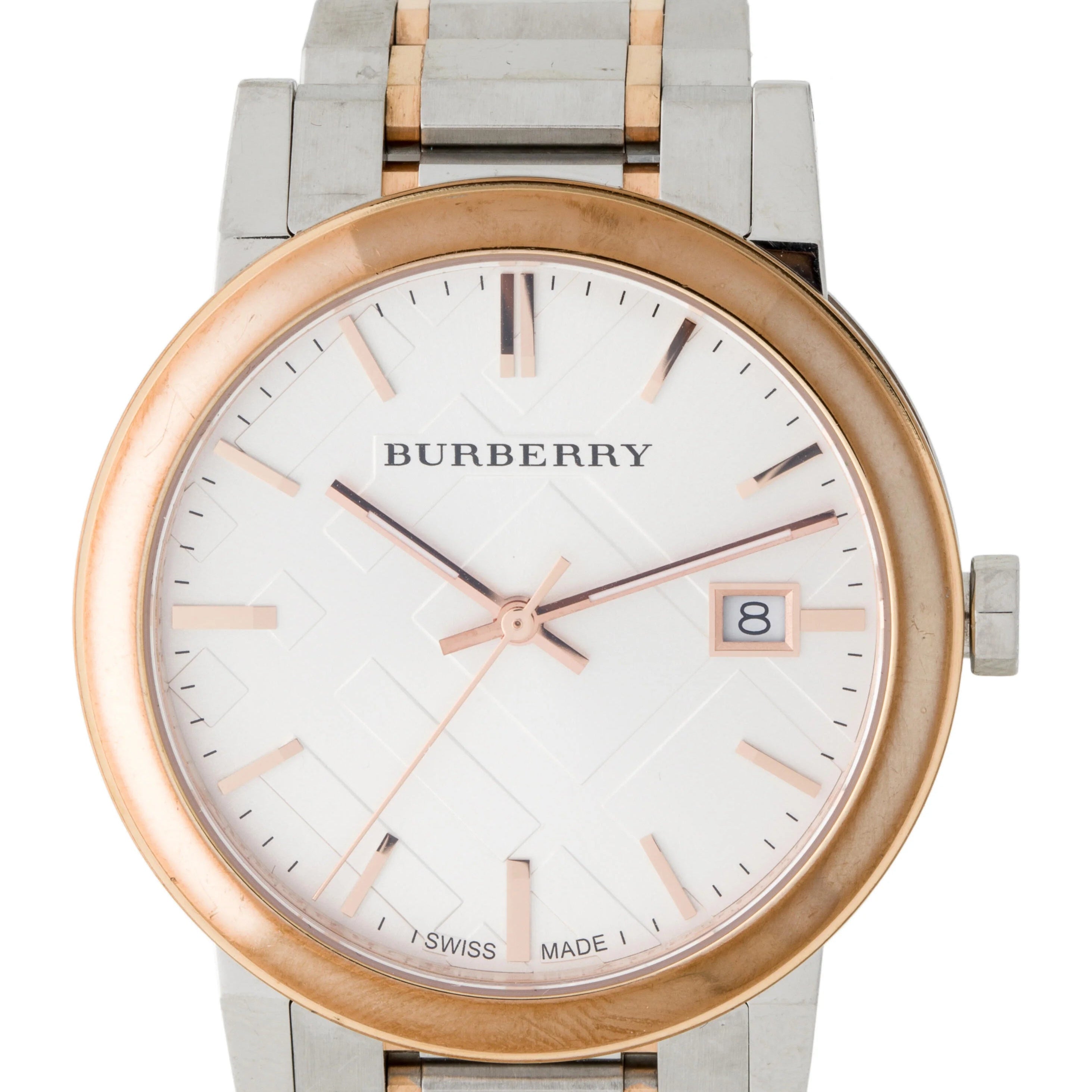 Burberry BU9006 Two Tone Stainless Steel Men's Watch
