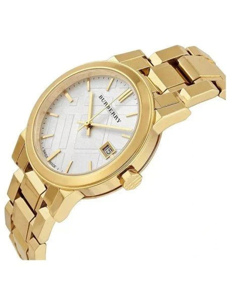Burberry BU9103 White Dial Gold-tone Women's Watch