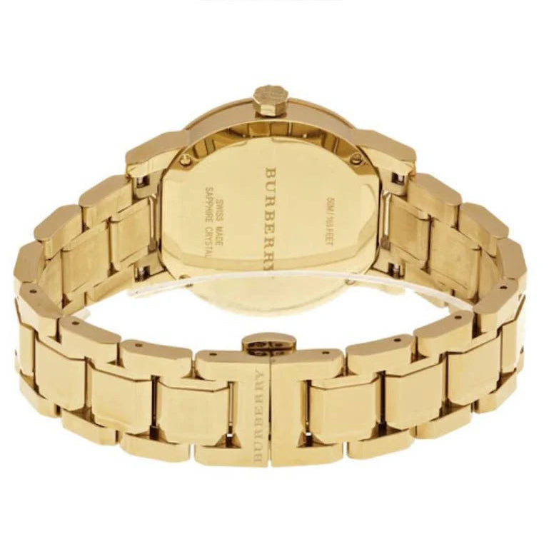 Burberry BU9103 White Dial Gold-tone Women's Watch