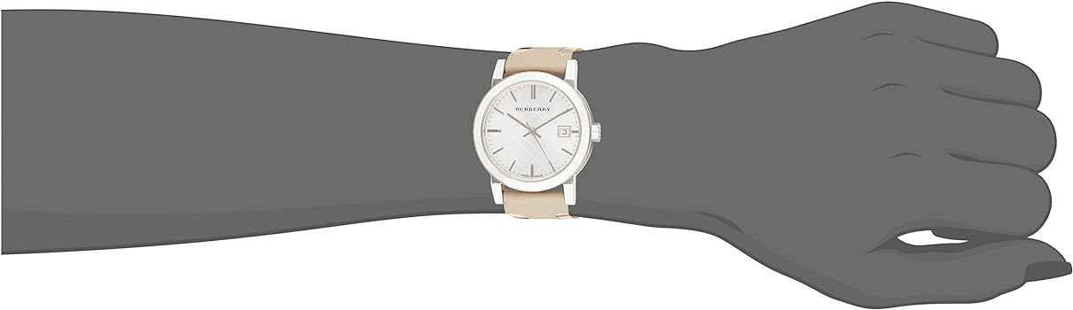 Burberry BU9132 The City Haymarket White Leather Women's Watch