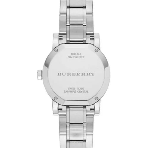 Burberry BU9144 Silver Check Stamped Dial Women's Watch