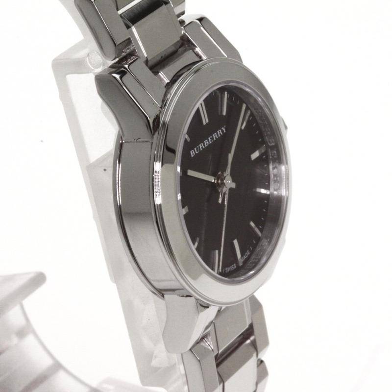 Burberry BU9201 Check-stamped Dial Silver Tone Women's Watch