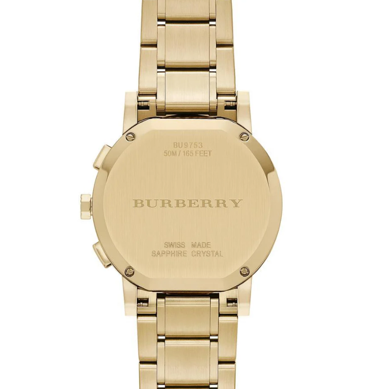Burberry BU9753 Gold Stainless Steel Women's Watch