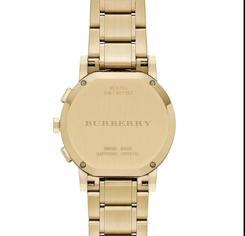 Burberry BU9753 Gold Stainless Steel Women's Watch