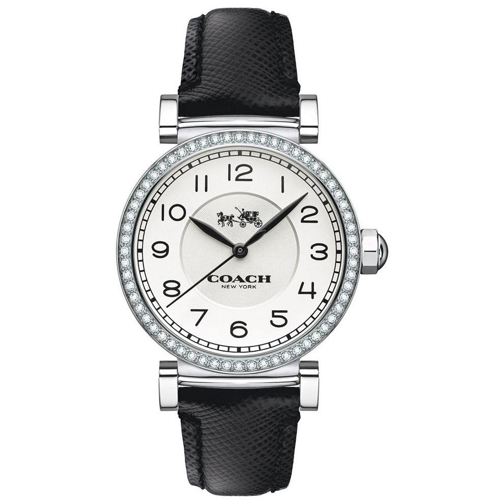 Coach 14502399 Madison Silver Glitz Case Women's Watch