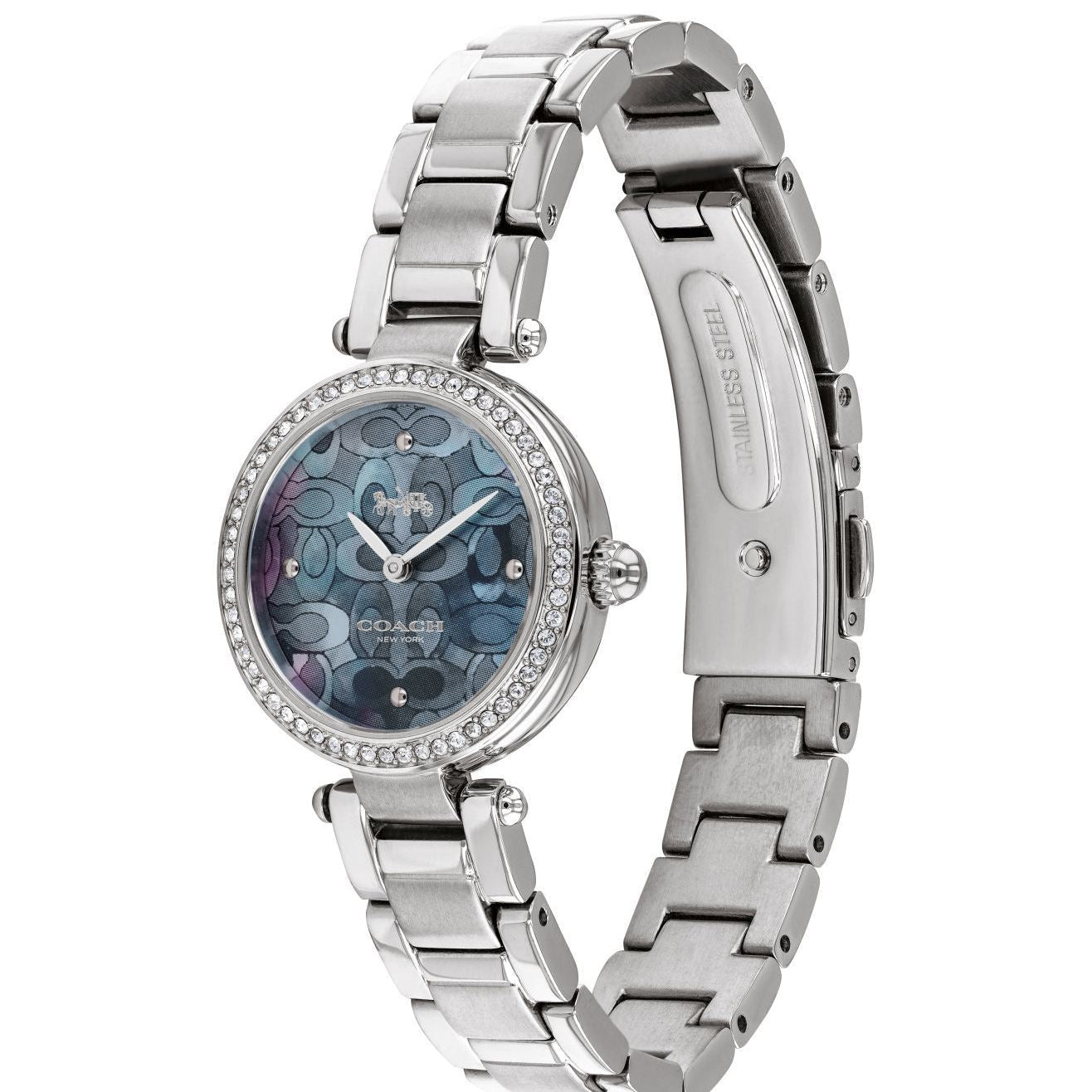 Coach 14503224 Blue Mother Of Pearl Dial Stainless Steel Women's Watch
