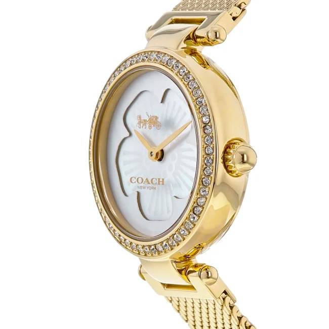 Coach 14503512 Mother of Pearl Dial Gold Steel Women's Watch