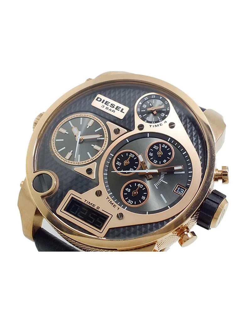 Diesel DZ7261 Black Leather Men's Watch