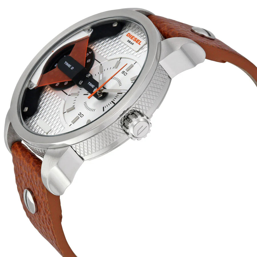 Diesel DZ7309 Mini Daddy Silver Dial Men's Watch