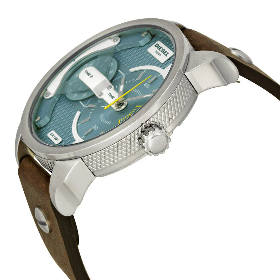 Diesel DZ7321 Mini Daddy Brown Leather Men's Watch