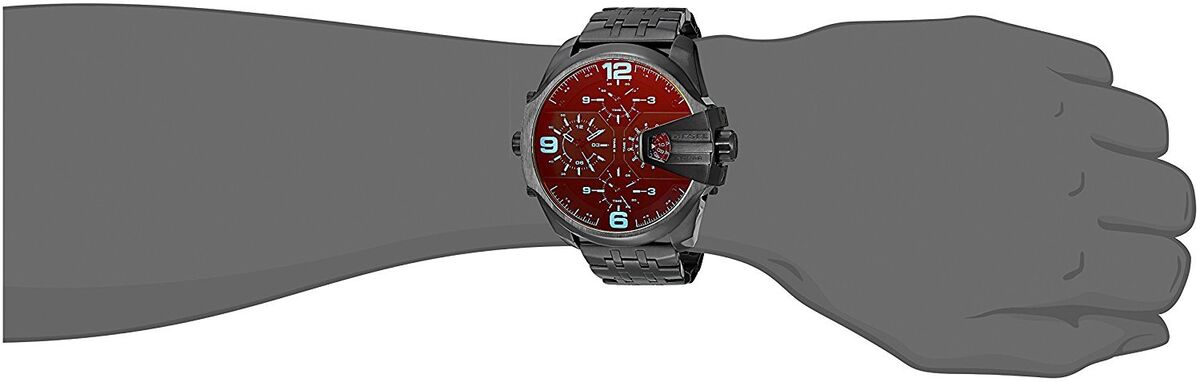 Diesel DZ7373 Uber Chief Red Dial Men's Watch