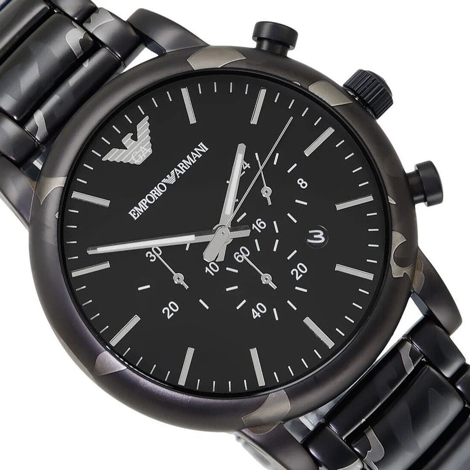 Emporio Armani AR11045 Luigi Black Men's Watch
