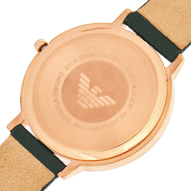 Emporio Armani AR11150 Green Leather Women's Watch