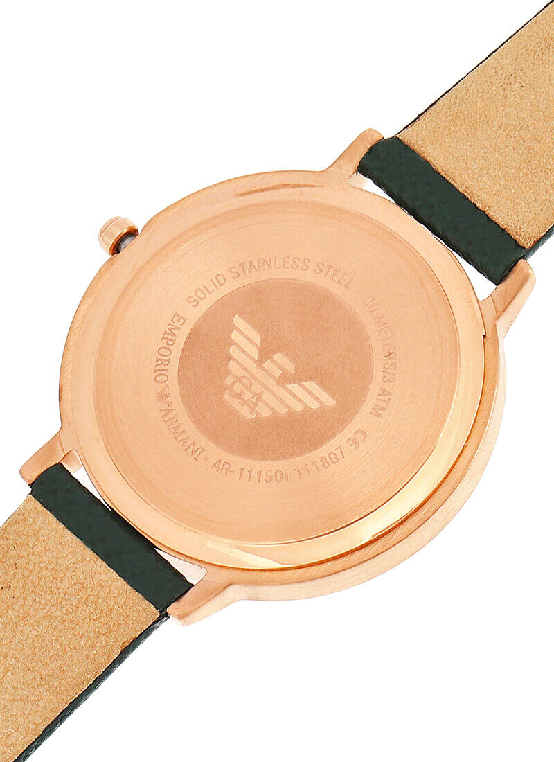 Emporio Armani AR11150 Green Leather Women's Watch