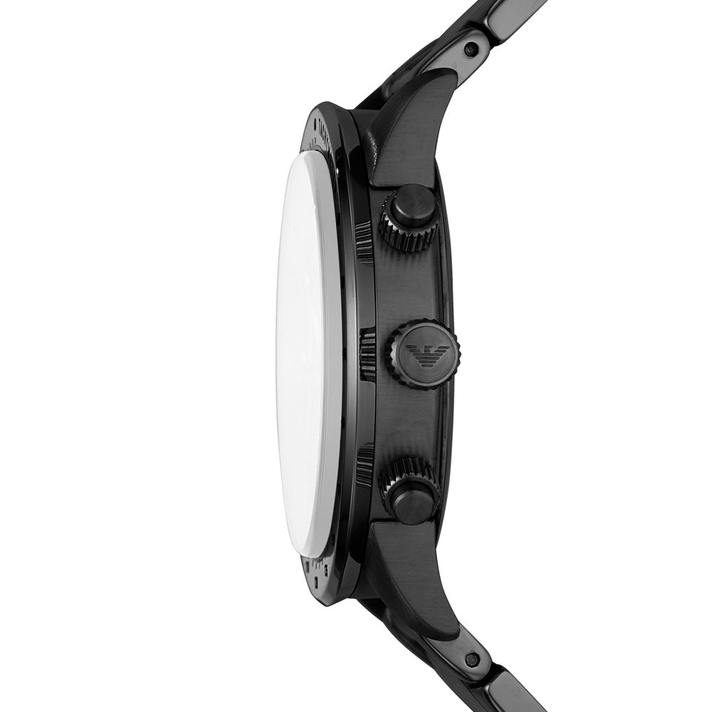 Emporio Armani AR11242 Mario Black Dial Men's Watch