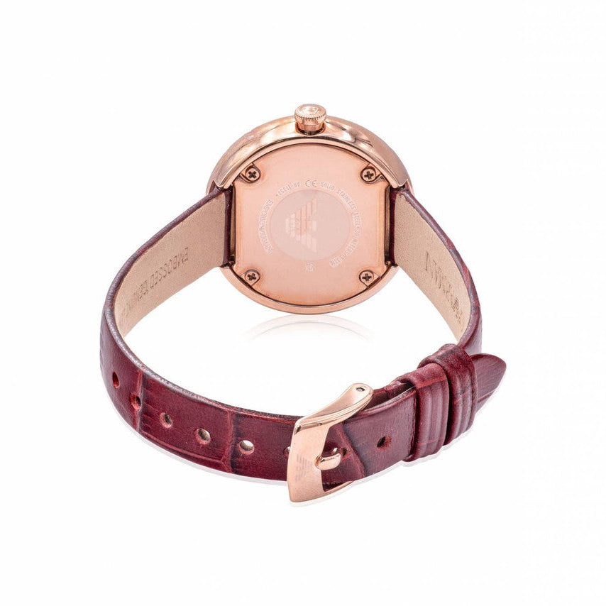 Emporio Armani AR11357 Red Leather Women's Watch