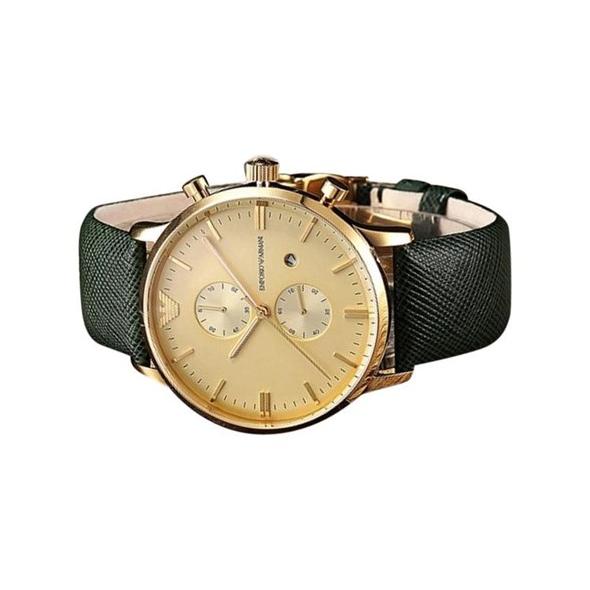 Emporio Armani AR1722 Green Leather Men's Watch