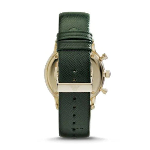 Emporio Armani AR1722 Green Leather Men's Watch