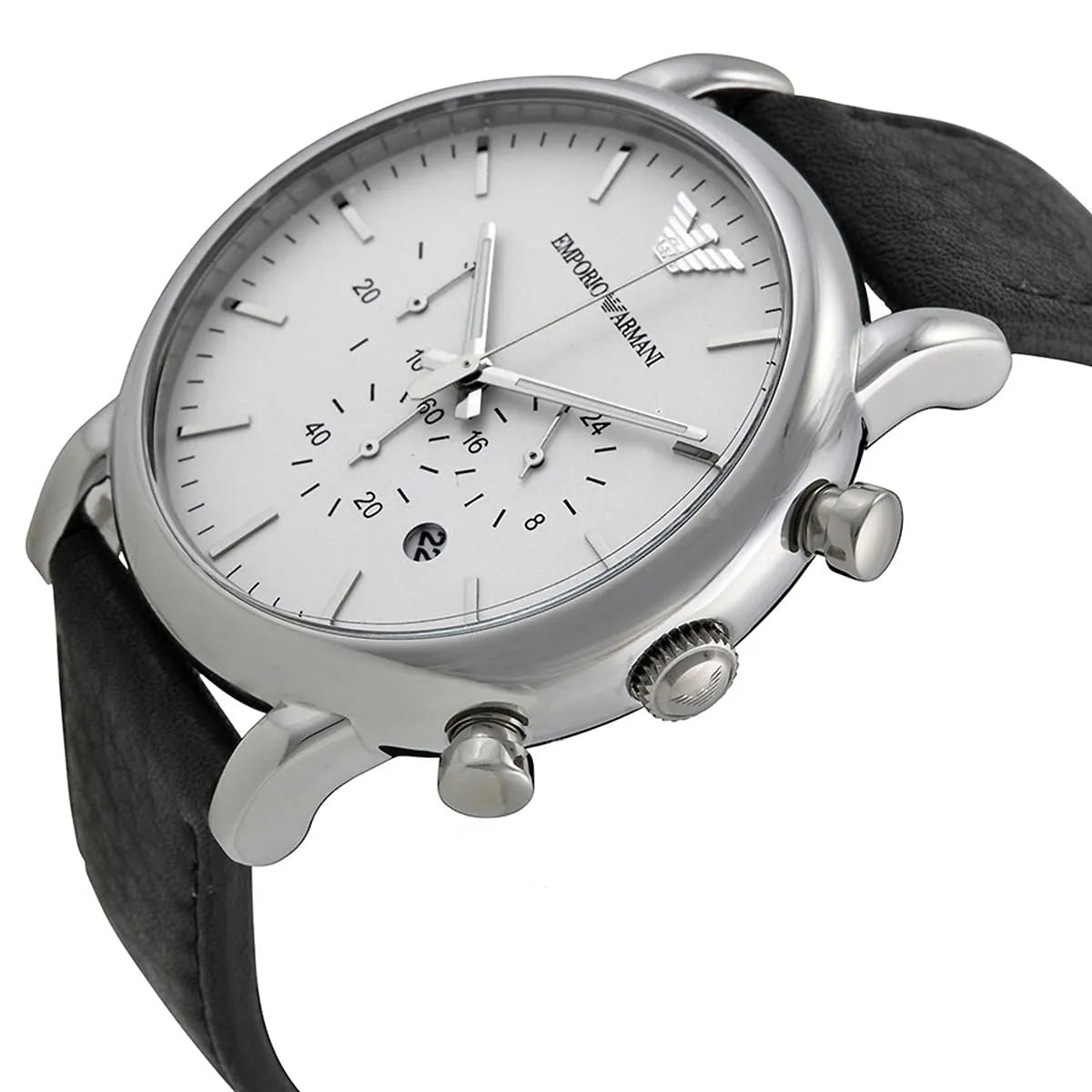 Emporio Armani AR1807 Black Leather Men's Watch