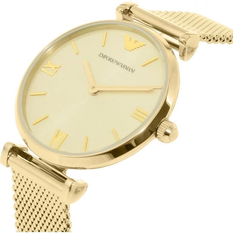 Emporio Armani AR1957 Retro Gold Women's Watch