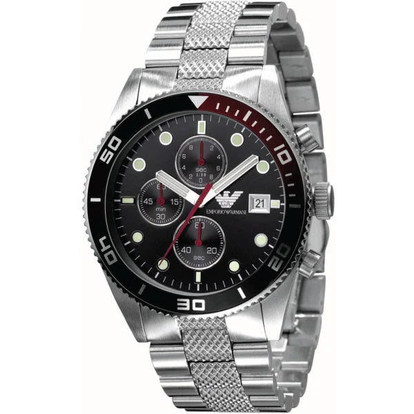 Emporio Armani AR5855 Silver Classic Chronograph Men's Watch