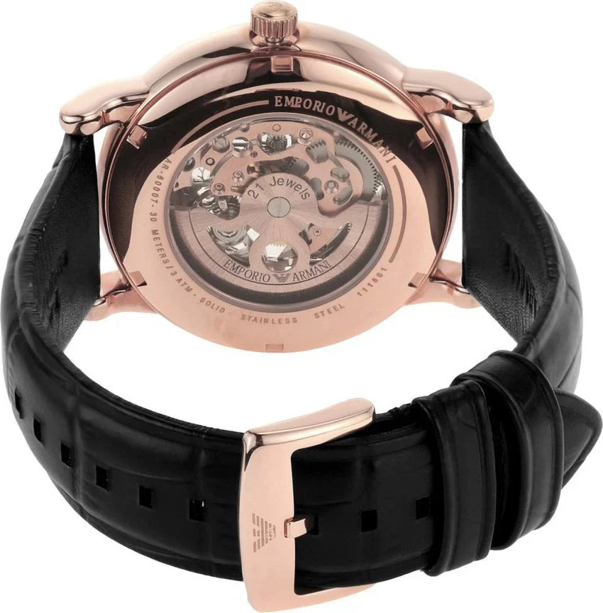 Emporio Armani AR60007 Skeleton Dial Men's Watch