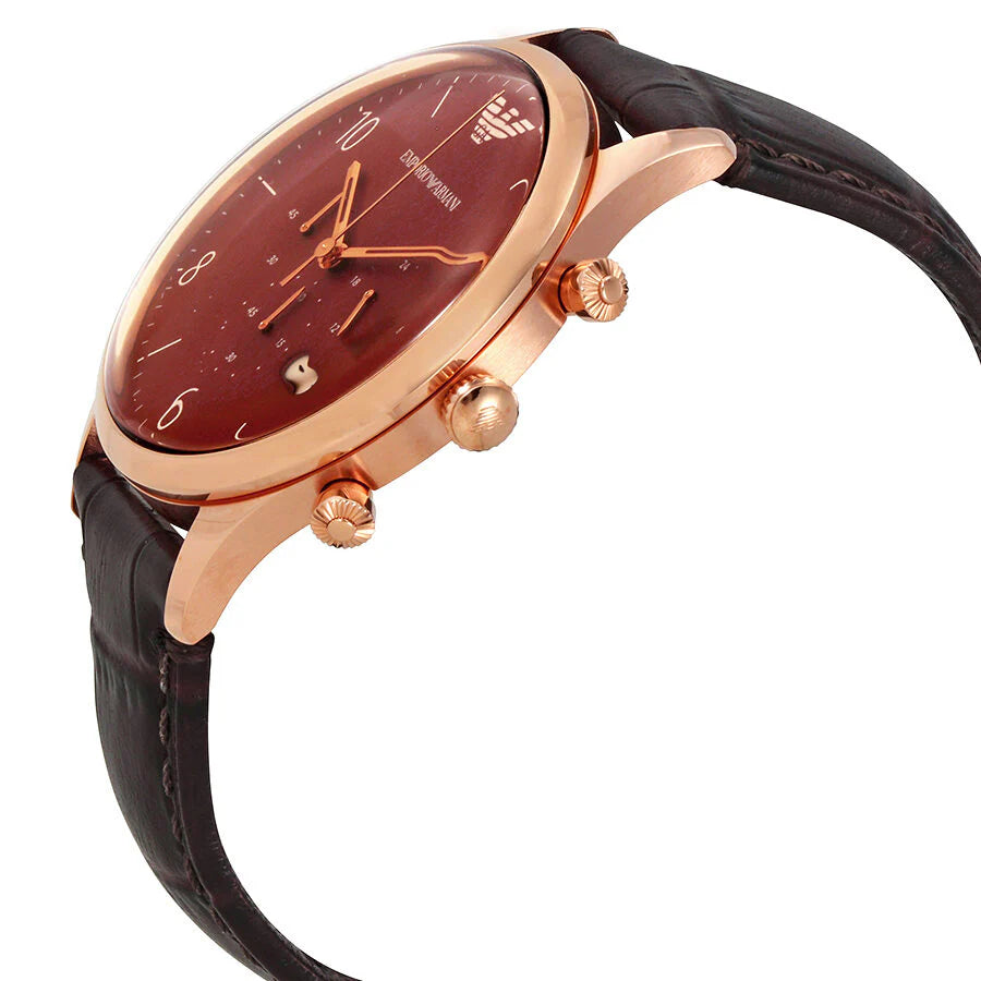 Emporio Armani AR1890 Burgundy Dial Men's Watch