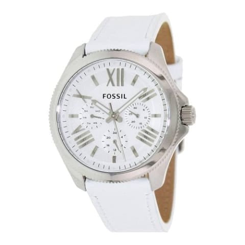 Fossil AM4484 Cecile White Leather Women's Watch