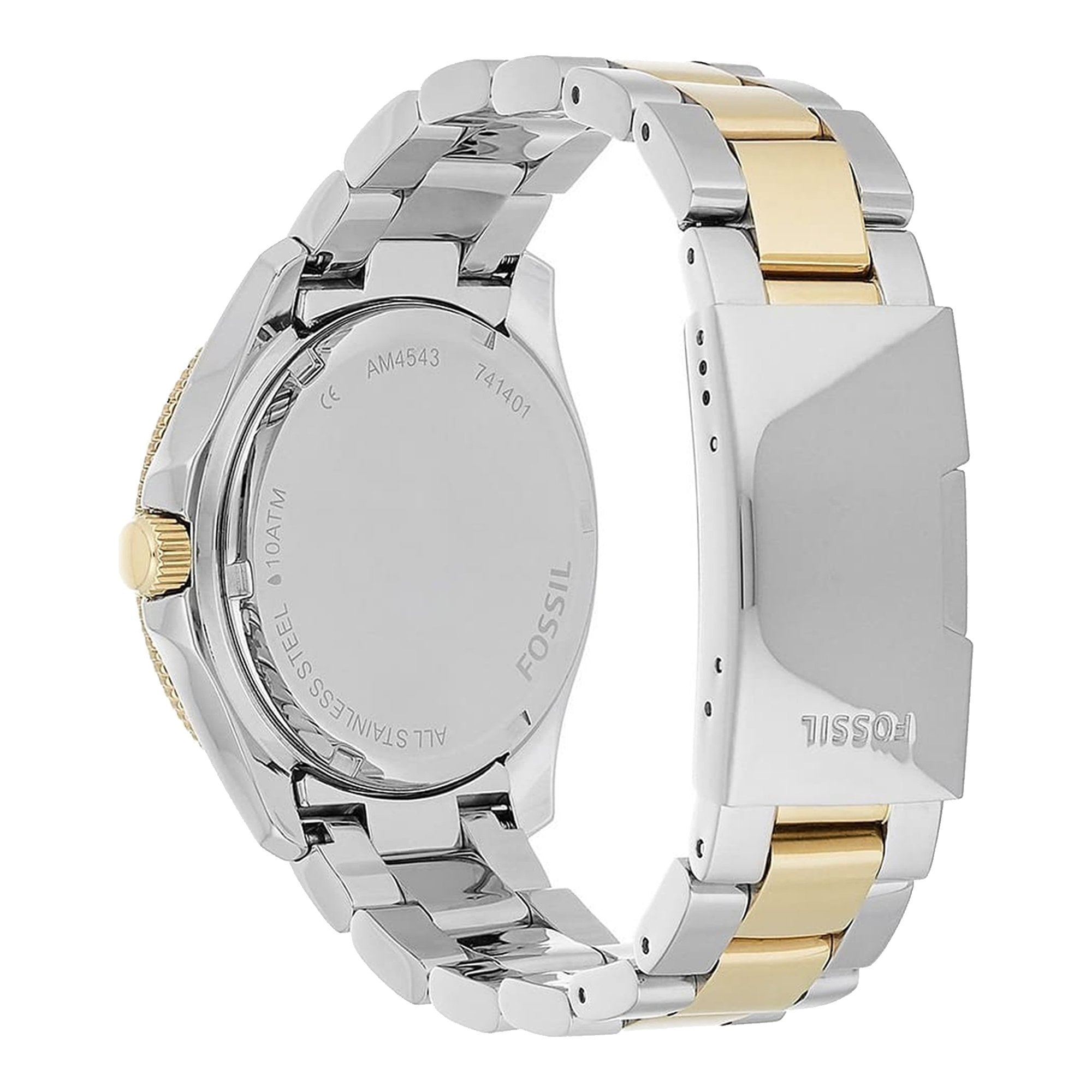 Fossil AM4543 Cecile Silver Dial Two-tone Women's Watch