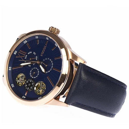 Fossil BQ2219 Multifunction Tourbillon Blue Dial Men’s Watch