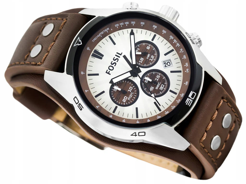 Fossil CH2565 Cuff Leather Men's Watch