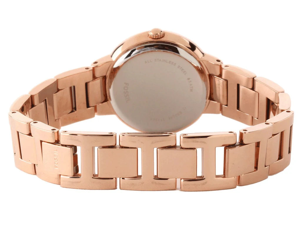 Fossil ES3284 Virginia Stainless Steel Crystal-Accented Dress Quartz Women's Watch