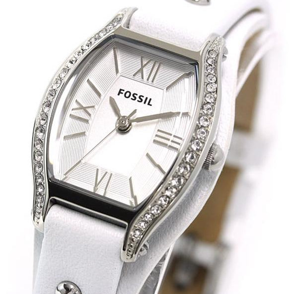 Fossil ES3288 Molly White Leather Quartz Women's Watch