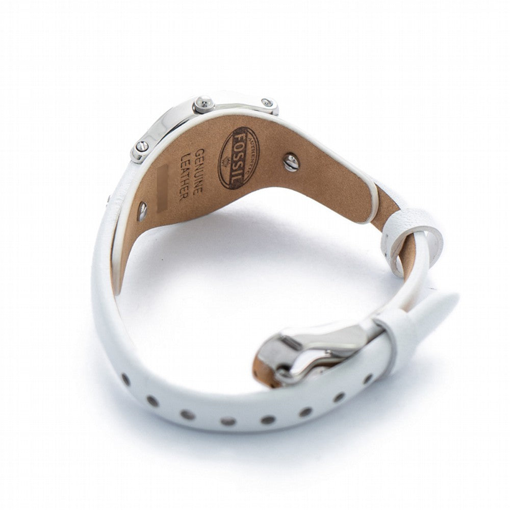 Fossil ES3288 Molly White Leather Quartz Women's Watch