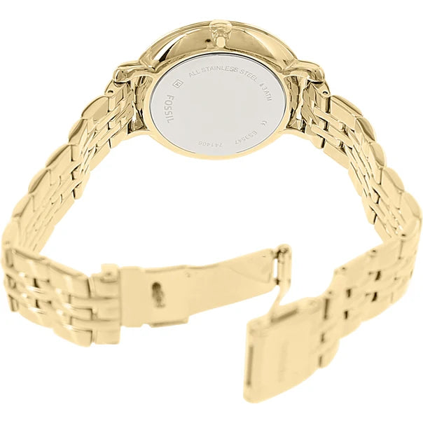 Fossil ES3547 Jacqueline Beige Dial Gold-tone Women's Watch