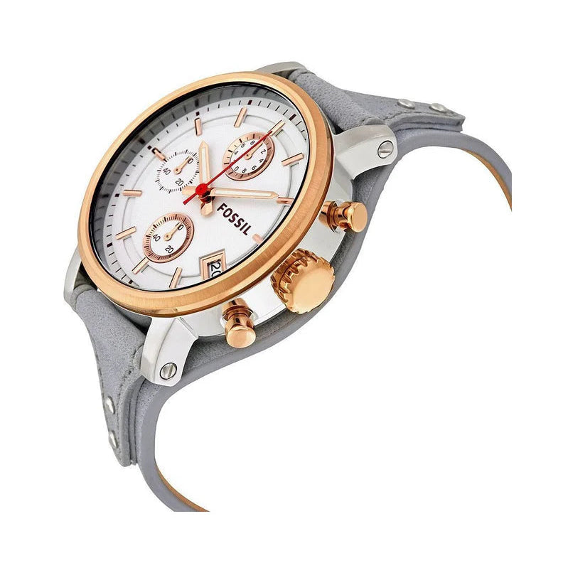 Fossil ES4045 Original Boyfriend White Dial Women's Watch