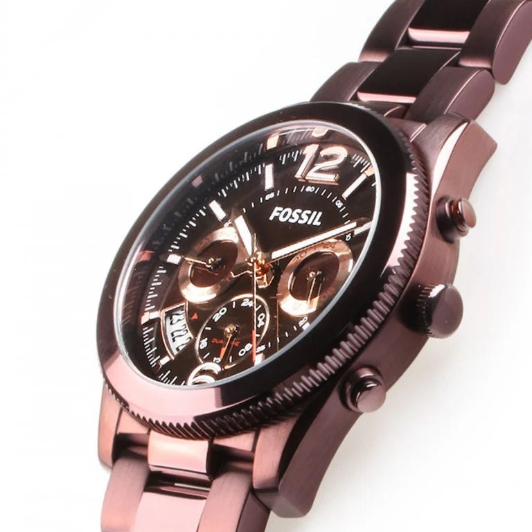 Fossil ES4110 Perfect Boyfriend Wine Red Women's Watch