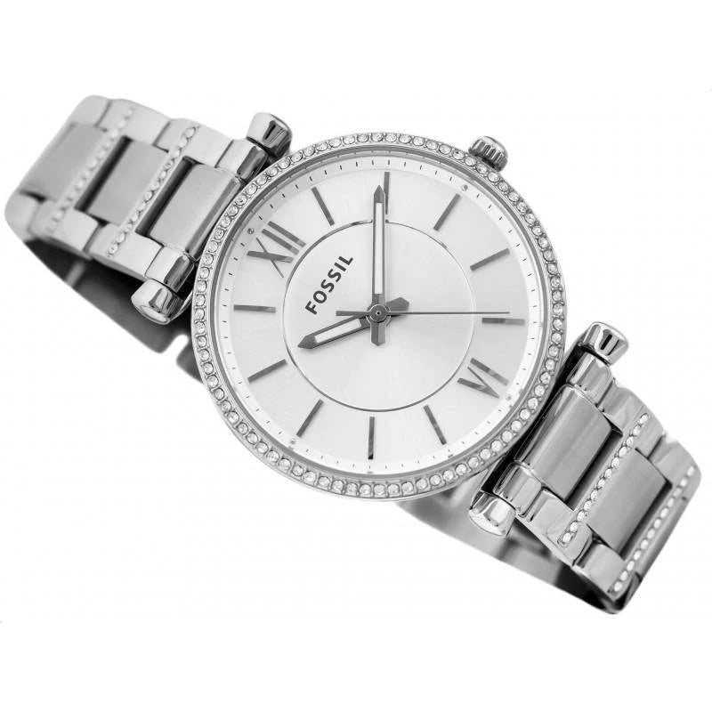 Fossil ES4341 Carlie Silver Dial Women's Watch