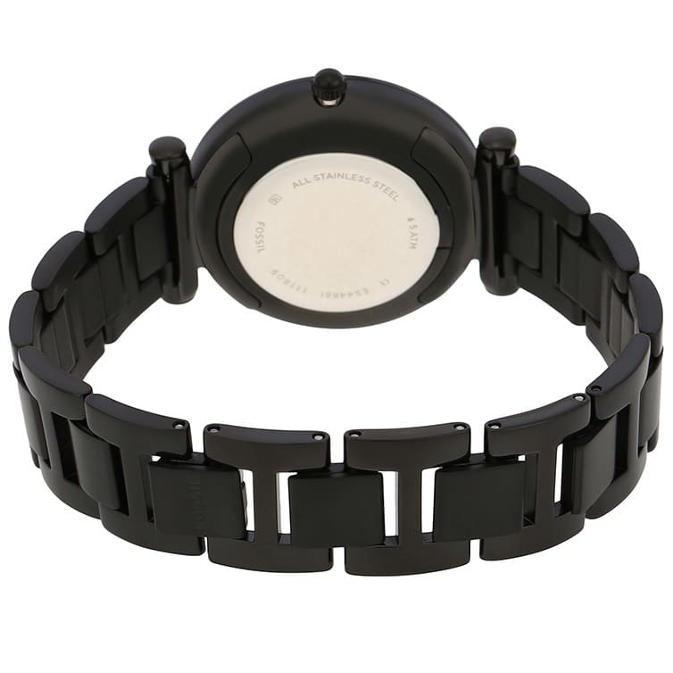 Fossil ES4488 Carlie Black Leather Women's Watch