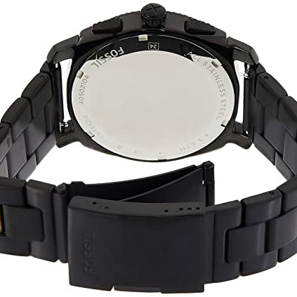 Fossil FS4552 Machine Chronograph Dial Black Ion-plated Men's Watch