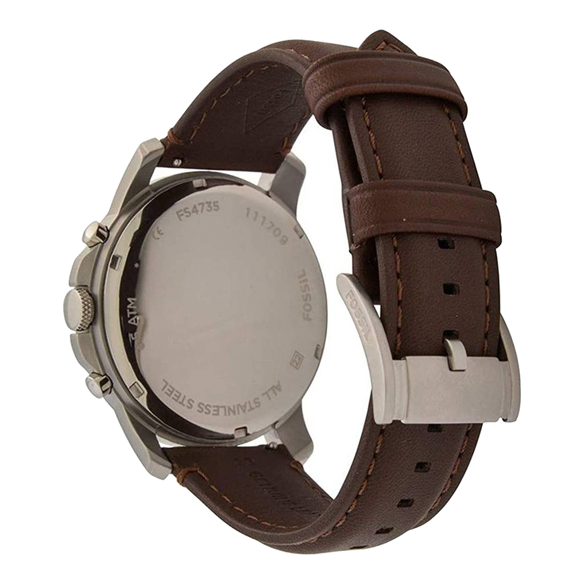 Fossil FS4735 Grant Brown Leather Men's Watch