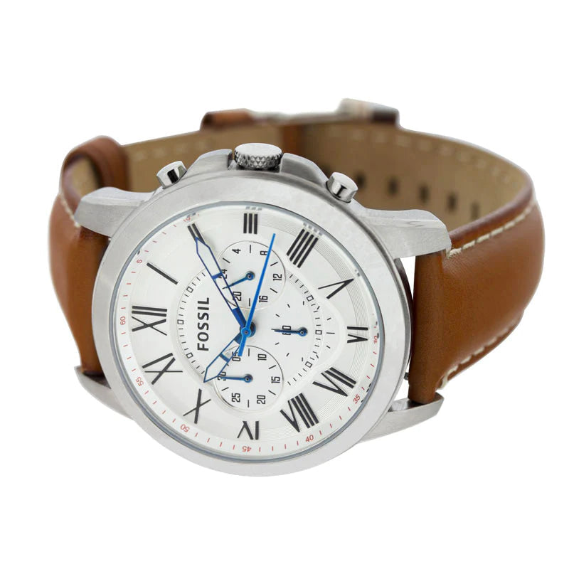 Fossil FS5060 Grant White Dial Men's Watch
