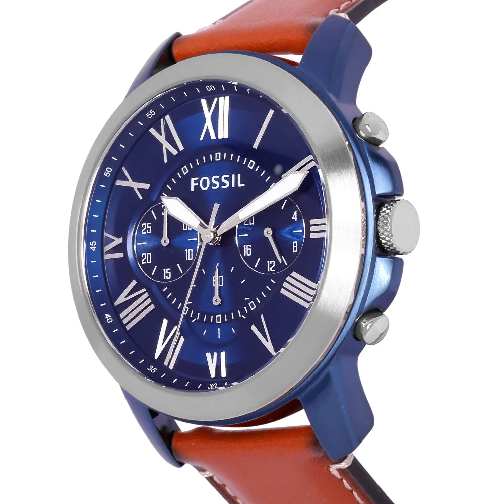 Fossil FS5151 Grant Blue Dial Men's Watch