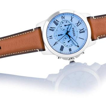 Fossil FS5184 Grant Brown Leather Quartz Dress Men's Watch