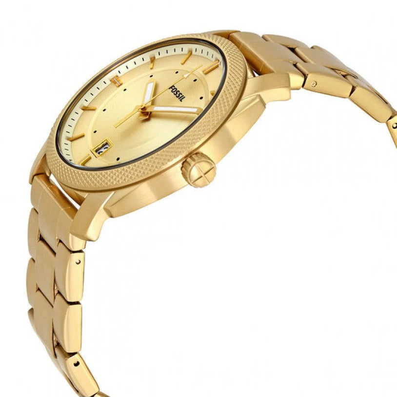 Fossil FS5264 Machine Gold Dial Yellow Gold Men's Watch
